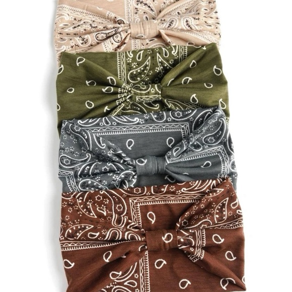 1 Pc Paisley Print Hair Band - Picture 3 of 6